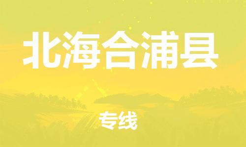 天津到北海合浦縣物流專線-天津至北海合浦縣貨運專線