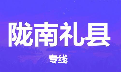 天津到隴南禮縣物流專線-天津到隴南禮縣貨運公司-