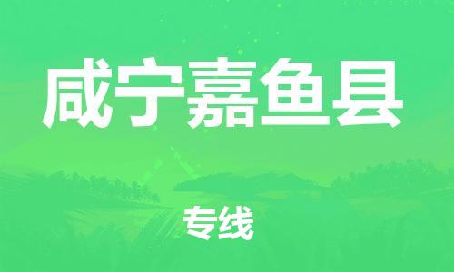 天津到咸寧嘉魚縣物流專線-天津到咸寧嘉魚縣貨運(yùn)公司-