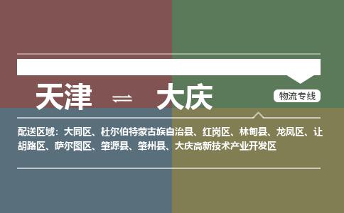 天津到大慶物流公司-天津至大慶貨運(yùn)專線-天津到大慶貨運(yùn)公司