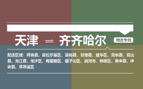 天津到齊齊哈爾物流公司-天津到齊齊哈爾貨運(yùn)專線【黑龍江特快專線】