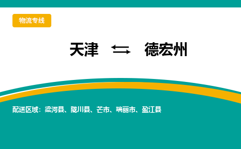 天津到德宏州貨運(yùn)專線-直達(dá)運(yùn)輸-天津到德宏州物流公司