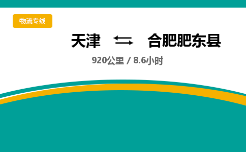 天津到合肥肥東縣物流專(zhuān)線-天津到合肥肥東縣貨運(yùn)公司-