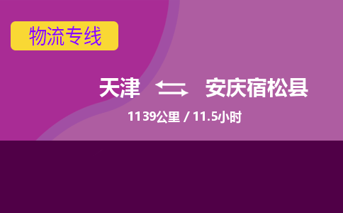 天津到安慶宿松縣物流專線-天津到安慶宿松縣貨運(yùn)公司-