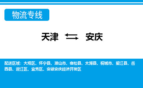 天津到安慶物流公司-天津至安慶專線-高效、便捷、省心！