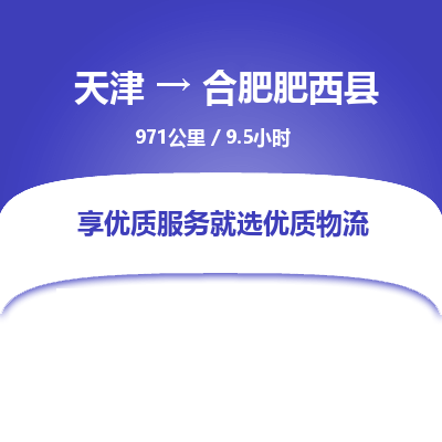 天津到合肥肥西縣物流專線-天津到合肥肥西縣貨運公司-