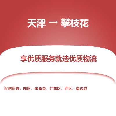 天津到攀枝花物流公司-天津至攀枝花專線-高效、便捷、省心！